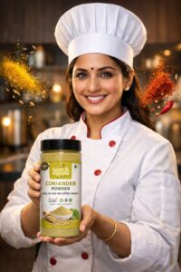 Saatvik Organic Dhaniya Powder 450g — 100% Pure Coriander | Family Pack