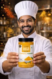 Saatvik Organic Haldi Powder 200g — 100% Pure Turmeric | No Chemicals